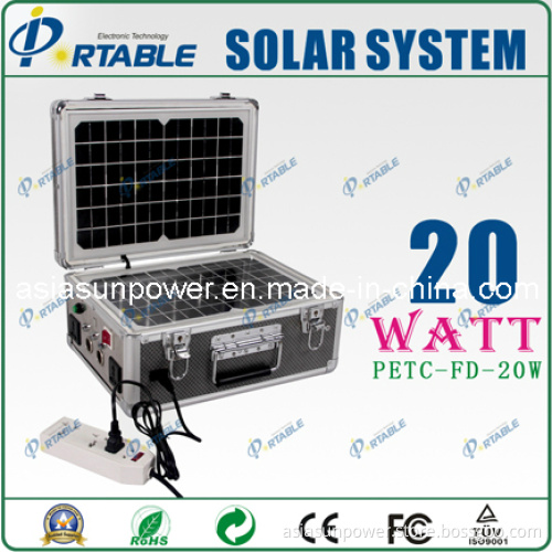 20W House Suitcase PV Solar Power Inverter System (PETC-FDXT-20W)